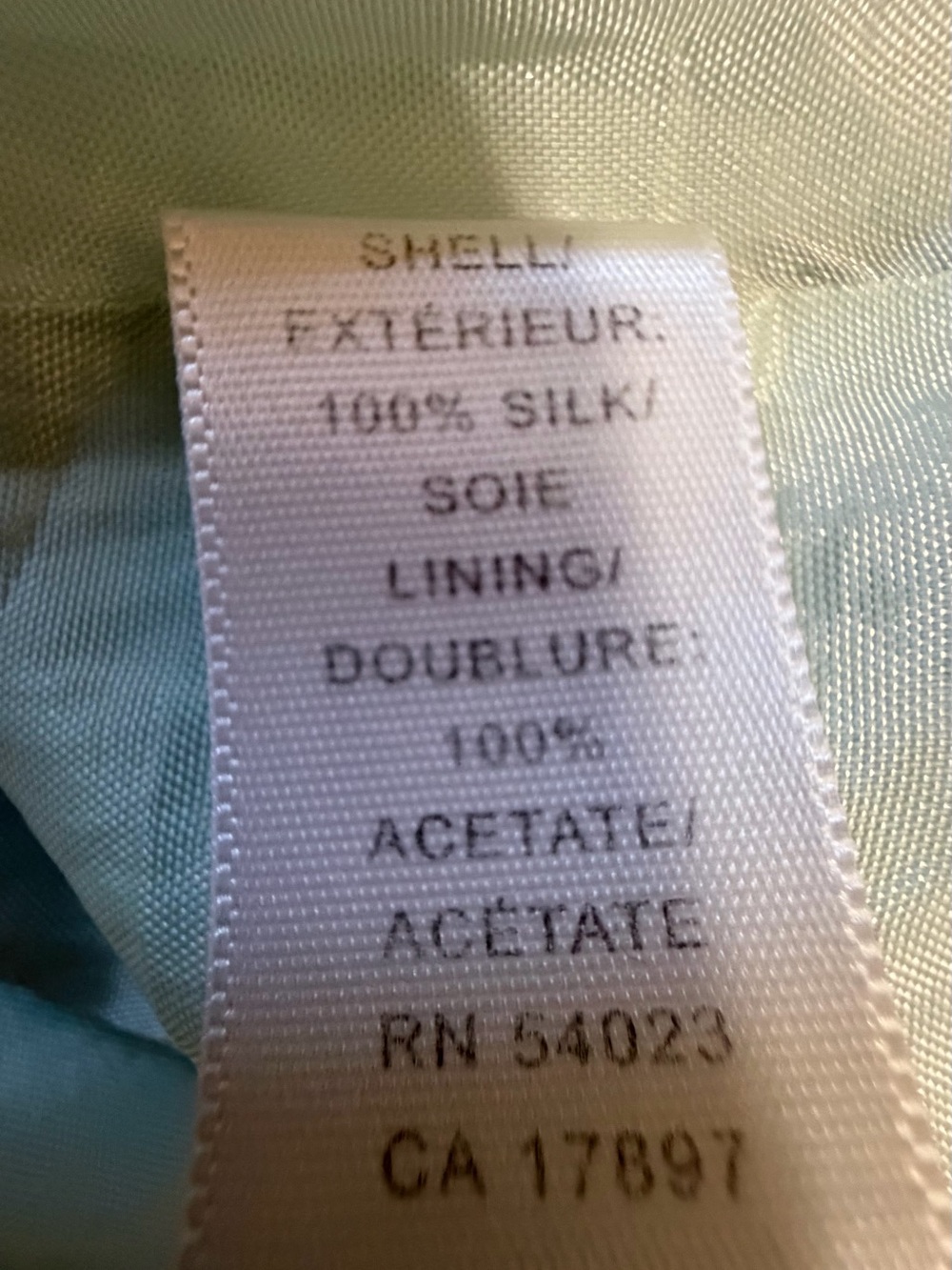 Banana Republic 100% Silk White Floral A-Line Skirt with Blue and Green Print - Picture 6 of 7